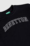 United Colors of Benetton Erkek Çocuk BNT-B23342 Sweatshirt Siyah