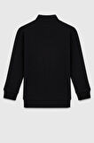 United Colors of Benetton Erkek Çocuk BNT-B23351 Sweatshirt Siyah