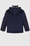Erkek Çocuk Lacivert Renk Çıkarılabilir Kapüşonlu Kaban