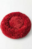 United Colors of Benetton BNTMKT-0012-RD Uzun Kürklü Donut Kedi&Köpek Yatağı Kırmızı 55 CM