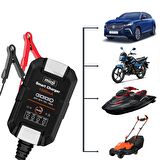 Mioji Mio 1000 1A 6V ve 12V Araba Şarj, Akü Bakım, Damlama Şarj Cihazı ve Motosiklet, ATV, Lityum ve Derin Döngülü Aküler için Kükürt Giderici Akıllı Araç Akü Şarj Cihazı