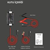Mioji Mio 3500 3.5A 6V ve 12V Araba Şarj, Akü Bakım, Damlama Şarj Cihazı ve Motosiklet, ATV, Lityum ve Derin Döngülü Aküler için Kükürt Giderici Akıllı Araç Akü Şarj Cihazı