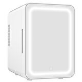 Mioji Mio 212 4L LED Işıklı Kozmetik Makyaj Krem Sıcak ve Soğuk Ayarlı Taşınabilir Mini Fridge Buzdolabı - Beyaz