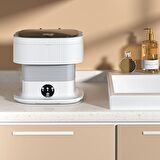 Mioji Mio WM10 Taşınabilir Yeni Nesil 10L Katlanabilir Çamaşır Makinesi - Silver