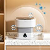 Mioji Mio WM10 Taşınabilir Yeni Nesil 10L Katlanabilir Çamaşır Makinesi - Silver