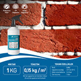 ALKORU 1 KG Şeffaf Emici Yüzeyler İçin Su İtici ve Koruyucu Malzeme