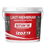 İZOAL 5 KG Bitüm 1K Kauçuk ve Elyaf Katkılı Likit Membran