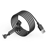 Benks D30 Lightning USB Gaming Kablo 2A Vantuzlu Oyuncu Şarj Kablosu 120 cm 270° Katlanır