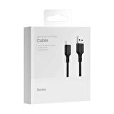 Benks D35 Type-C USB Kablo 5A Süper Hızlı Şarj Kablosu Qualcomm 3.0 480 Mbps 180 cm
