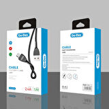 Go Des GD-UC510 Micro USB Kablo 2.4A Hızlı Şarj Kablosu 100 cm Data Kablo
