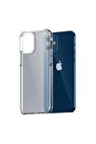 Wlons iPhone 12 Uyumlu Kılıf Mat Parmak Izi Yapmayan Transparan Wlons H-Bom Kapak