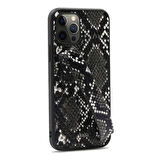 Apple iPhone 12 Pro Max Kılıf Kajsa Glamorous Serisi Snake Handstrap Kapak