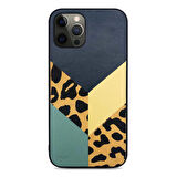 Apple iPhone 12 Pro Max Kılıf Kajsa Glamorous Serisi Leopard Combo Kapak