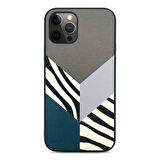 Apple iPhone 12 Pro Max Kılıf Kajsa Glamorous Serisi Zebra Combo Kapak