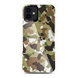 Apple iPhone 12 Kılıf Asker Desenli Kajsa Camo Kapak