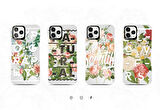 Apple iPhone 12 Kılıf Çiçek Desenli Kajsa Floral Kapak