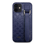 Apple iPhone 12 Pro Kılıf Kajsa Neo Clasic Serisi Mono K Strap Kapak