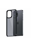 Wlons iPhone 13 Pro Max Uyumlu Kılıf Mat Parmak Izi Yapmayan Transparan Wlons H-Bom Kapak