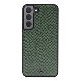 Galaxy S22 Plus Kılıf Kajsa Pearl Pattern Hakiki Deri Kapak