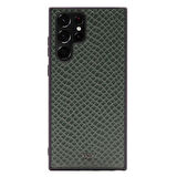 Galaxy S22 Ultra Kılıf Kajsa Pearl Pattern Hakiki Deri Kapak