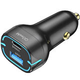 Qgeem QG-CHAP03 Usb - PD Portlu 52.5W Araç Şarj Aleti 12/24V Hızlı Şarj