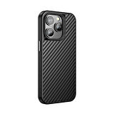 Apple iPhone 14 Pro Max Kılıf Aramid Karbon Fiber Magsafe Özellikli Wlons Radison Kapak