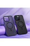 Apple iPhone 14 Pro Max Kılıf Kenarları Silikon Airbagli Mat Arka Yüzey Benks Icesand Kapak