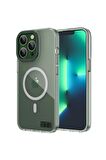 YoungKit iPhone 13 Pro Uyumlu Kılıf Magsafe Şarj Özellikli Youngkit Coloured Glaze Serisi Kapak