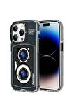 iPhone 14 Pro Max Uyumlu Kılıf Magsafe Şarj Özellikli Lens Figürlü Youngkit Art Film Serisi Kapak