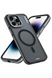 YoungKit iPhone 14 Pro Uyumlu Kılıf Magsafe Şarj Özellikli Youngkit Rock Sand Serisi Kapak