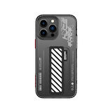 iPhone 14 Pro Uyumlu Kılıf SkinArma Şeffaf Desenli Kaze Kapak