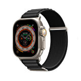 Watch 44mm Kordon SkinArma Kobu Hasır Strap Kayış Siyah