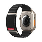 Watch 44mm Kordon SkinArma Kobu Hasır Strap Kayış Siyah