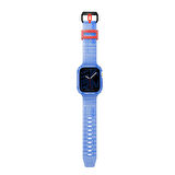 Watch 7 45mm Kordon SkinArma Saido Sert PC Kasa Koruyuculu Silikon Strap Kayış Mavi