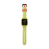 Watch 44mm Kordon SkinArma Saido Sert PC Kasa Koruyuculu Silikon Strap Kayış Sarı