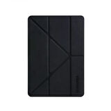 iPad 10.2 2021 9.Nesil Kılıf SkinArma Sticker Tasarımlı Arkası Şeffaf Standlı Mageru Kılıf