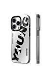 YoungKit iPhone 14 Pro Max Uyumlu Kılıf Magsafe Şarj Özellikli Yazı Temalı Youngkit Mechanic Serisi Kapak