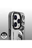 YoungKit iPhone 14 Pro Max Uyumlu Kılıf Magsafe Şarj Özellikli Yazı Temalı Youngkit Mechanic Serisi Kapak