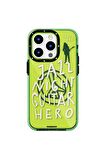 YoungKit iPhone 14 Pro Max Uyumlu Kılıf Şeffaf Renkli Yazı Temalı Tasarım Youngkit Jazz Serisi Kapak
