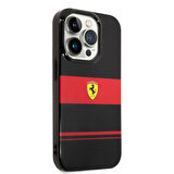 iPhone 14 Pro Max Uyumlu Kılıf Ferrari Magsafe Şarj Özellikli Yatay Çizgili Dizayn Kapak