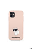 Apple iPhone 11 Uyumlu Kılıf Karl Lagerfeld Silikon Choupette Dizayn Kapak