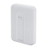 Magsafe Powerbank Benks MP09 Magnetik Standlı İnce Tasarımlı Powerbank 6000mAh 5W Beyaz