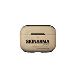 Airpods Pro 2 Uyumlu Kılıf SkinArma PU Deri Tasarım Spunk Kılıf Krem