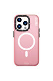 YoungKit iPhone 14 Pro Uyumlu Kılıf Magsafe Kablosuz Şarj Özellikli Youngkit Colored Sand Serisi Kapak