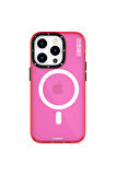 YoungKit iPhone 14 Pro Max Uyumlu Kılıf Magsafe Kablosuz Şarj Özellikli Youngkit Crystal Color Serisi Kapak