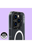 YoungKit iPhone 14 Pro Uyumlu Kılıf Magsafe Kablosuz Şarj Özellikli Youngkit Colored Sand Serisi Kapak