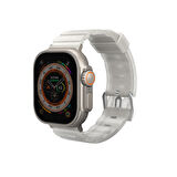 Watch Akıllı Saat Kordonu 44mm New Shokku Silikon Strap Kayış Beyaz