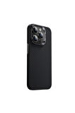 Benks iPhone 15 Pro Max Uyumlu Kılıf Magsafe Özellikli Karbon Fiber Benks Essential Armorair 600D Kevlar