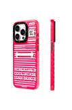iPhone 15 Pro Max Uyumlu Kılıf Youngkit Luggage Firefly Serisi Kapak Pembe
