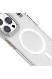 iPhone 14 Pro Max Uyumlu Kılıf Magsafe Şarj Özellikli Youngkit Crystal Shield Serisi Kapak Şeffaf